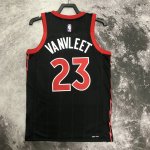 Maillot de Basket #23 Vanvleet Raptors 20-23 statement Noir